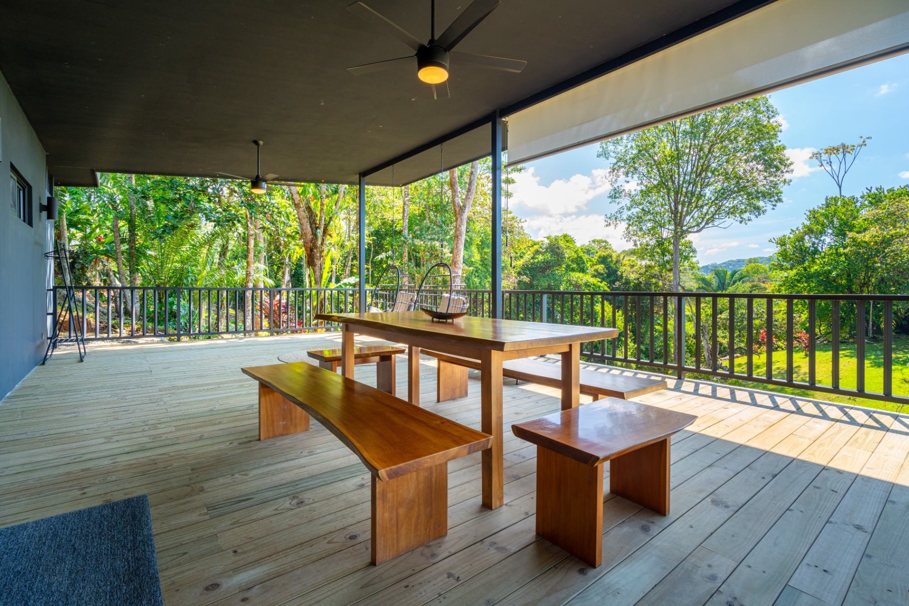 The Container Apartment interior and deck