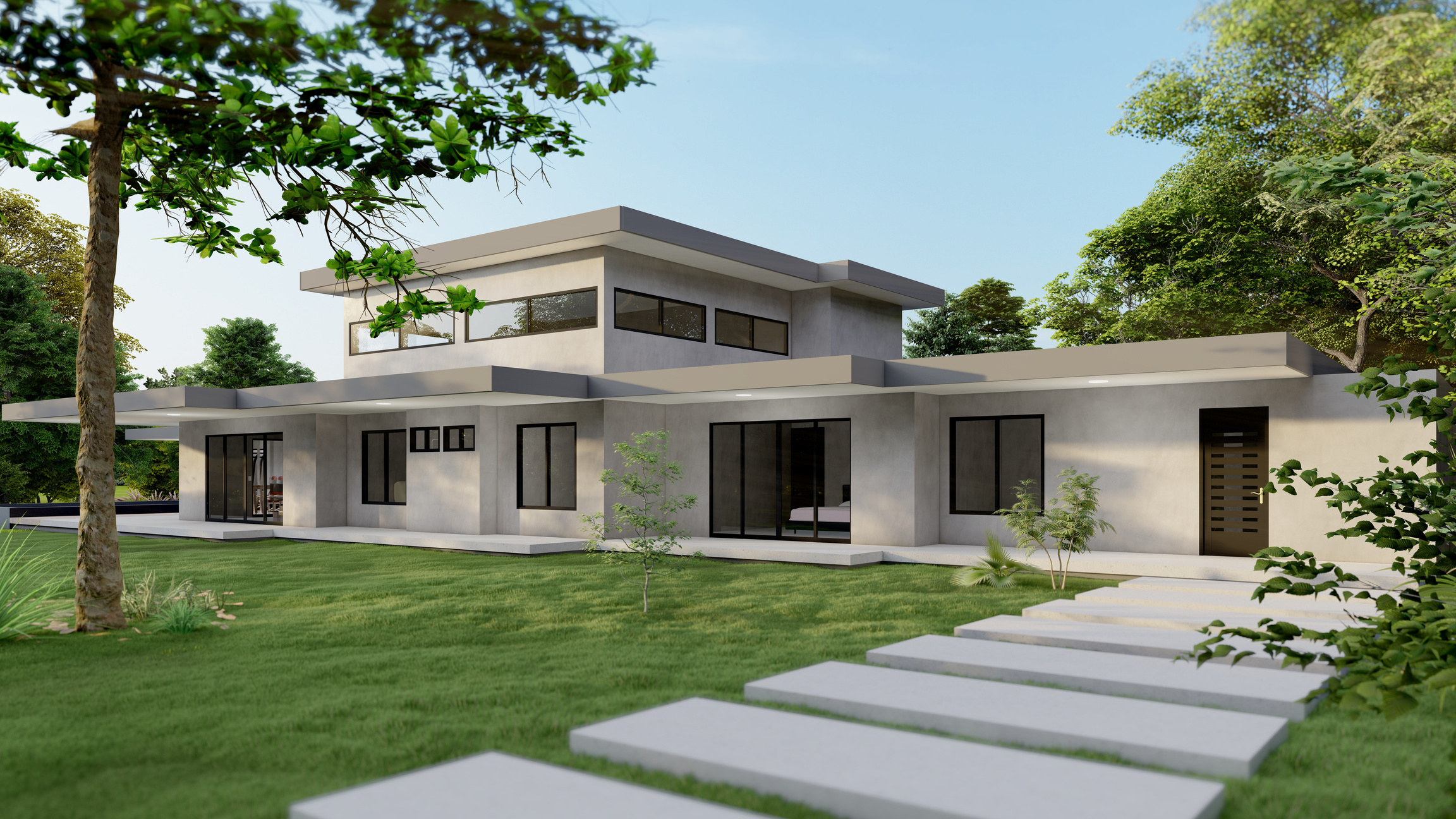 Main house — concrete & steel