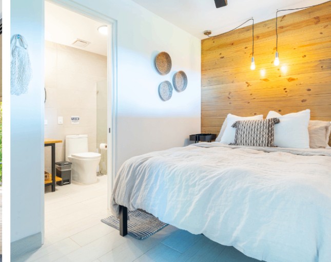 The Container Apartment interior and deck